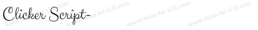 Clicker Script字体转换